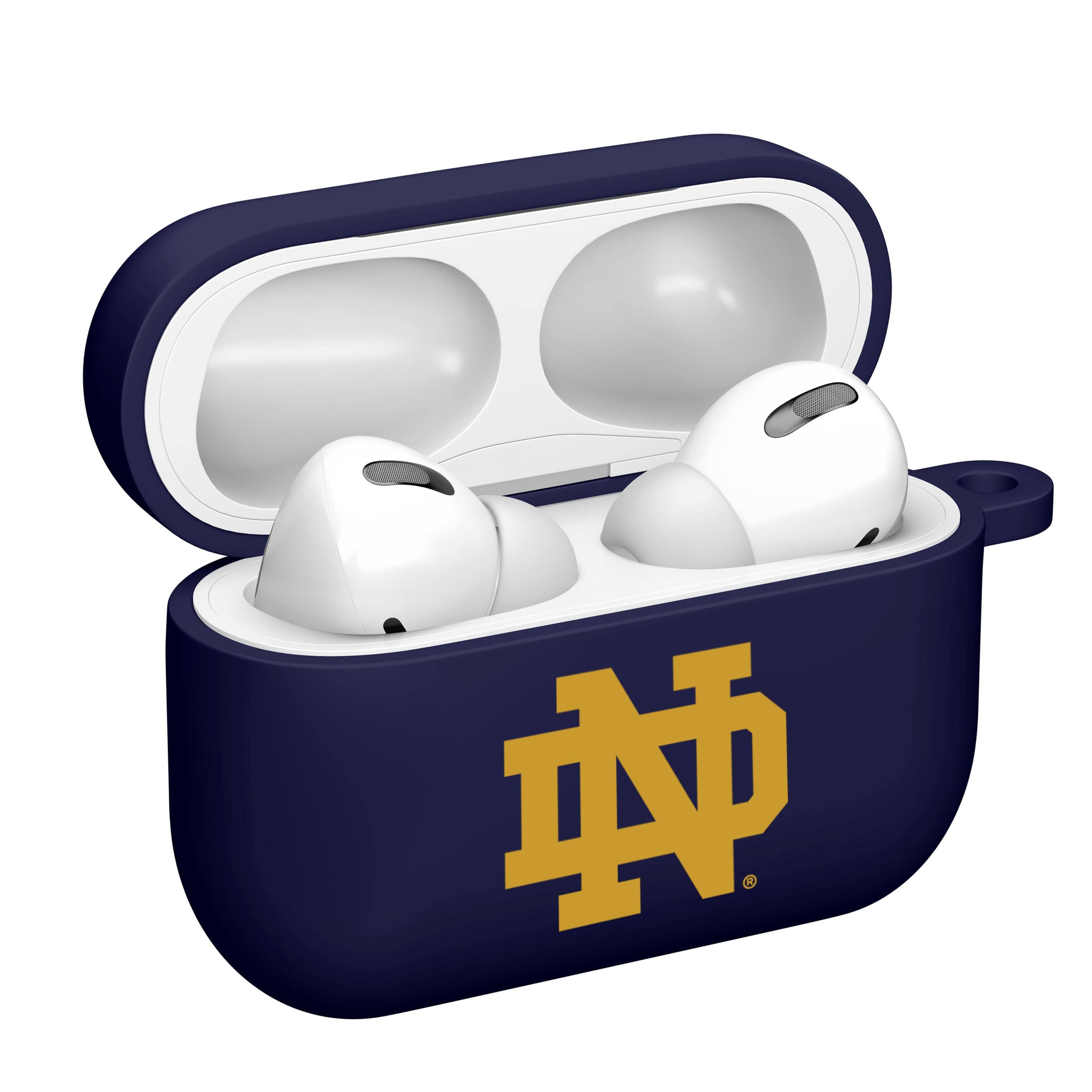 Alt View 1. Affinity Bands - Notre Dame Fighting Irish AirPods Pro Silicone Case Cover - Navy.