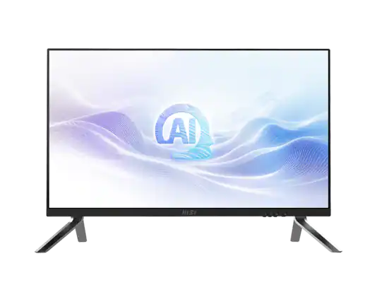 Front. MSI - MSI Modern AM273Q AI 1UM-039US 27" WQHD All-in-One - Intel Core Ultra 5 125H - 16GB RAM - 1TB SSD - W11 Pro - Black - Black.