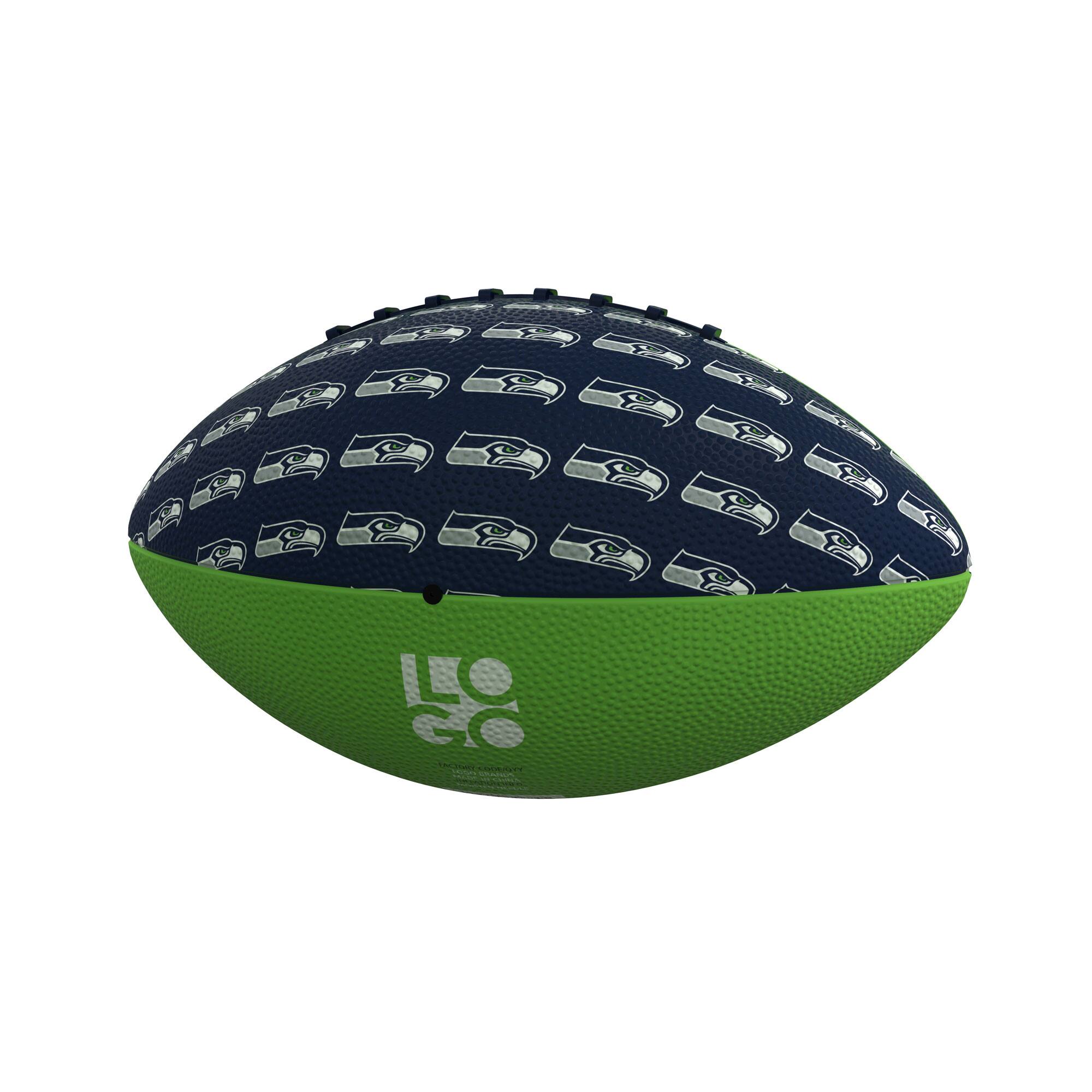 Alt View 1. Logo Brands - Seattle Seahawks Mini Rubber Football - Multicolor.