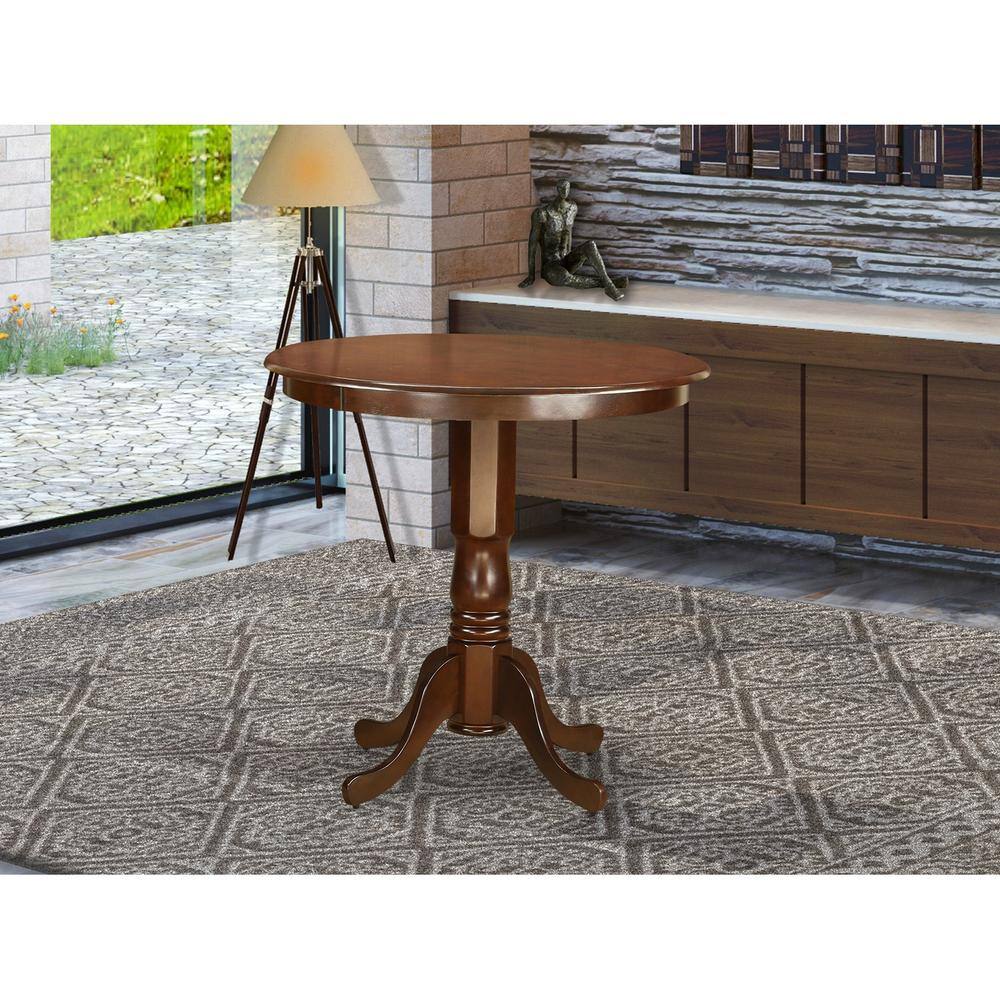 Left. East West Furniture - Jackson Counter Height Table in Mahogay Finish - Mahogany.