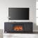 Alt View Zoom 35. Camden&Wells - Chabot Log Fireplace TV Stand for Most TVs up to 75" - Charcoal Gray.