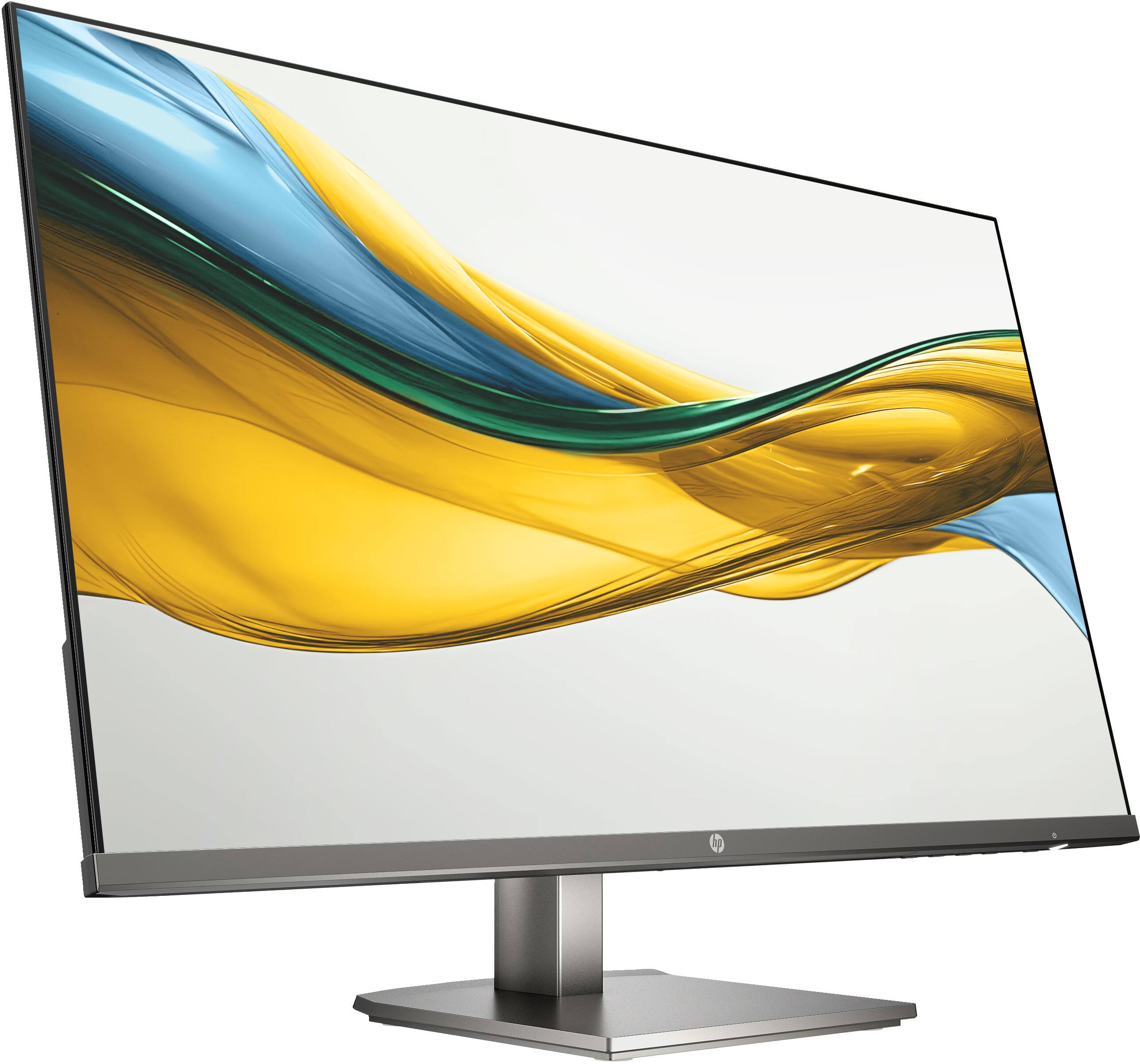Angle. HP - HP 27" IPS FHD Monitor, Anti-Glare, Flicker Free, 300 nits Brightness, VGA, HDMI & DKZ Hub, Black/Metal Gray Color 2Pack - Black/Metal Gray.