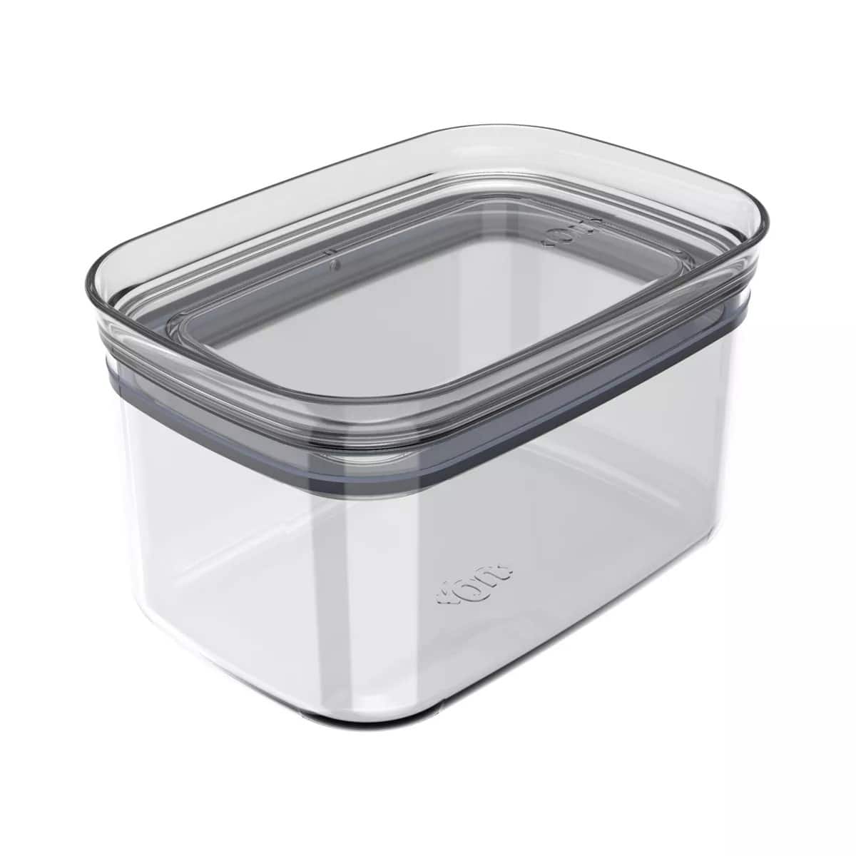 OU - Airtight Food Storage Container 2.8cup, Plastic Food Storage Container with Leak Proof Lid - Clear
