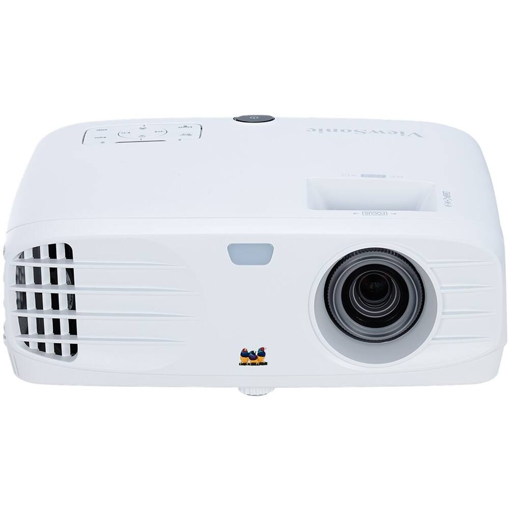 Front. ViewSonic - PG705HD 1080p DLP Projector - Sleek White.