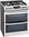 Angle Zoom. LG - 6.9 Cu. Ft. Self-Cleaning Slide-In Double Oven Gas Smart Wi-Fi Range with ProBake Convection - Stainless steel.