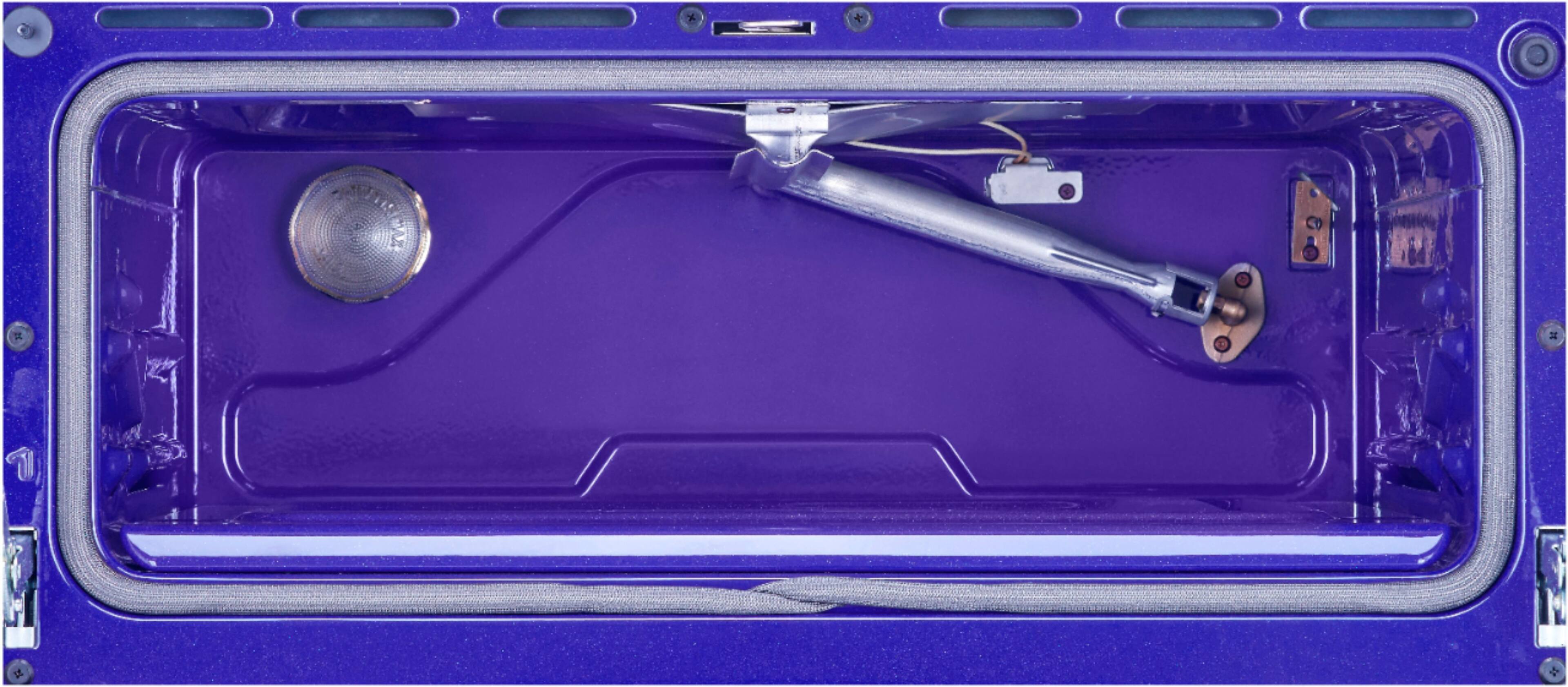 Alt View 18. LG - 6.9 Cu. Ft. Self-Cleaning Slide-In Double Oven Gas Smart Wi-Fi Range with ProBake Convection - Matte Black Stainless Steel.