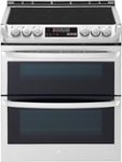 Front Zoom. LG - 7.3 Cu. Ft. Smart Slide-In Double Oven Electric True Convection Range with EasyClean and 3-in-1 Element - Stainless Steel.