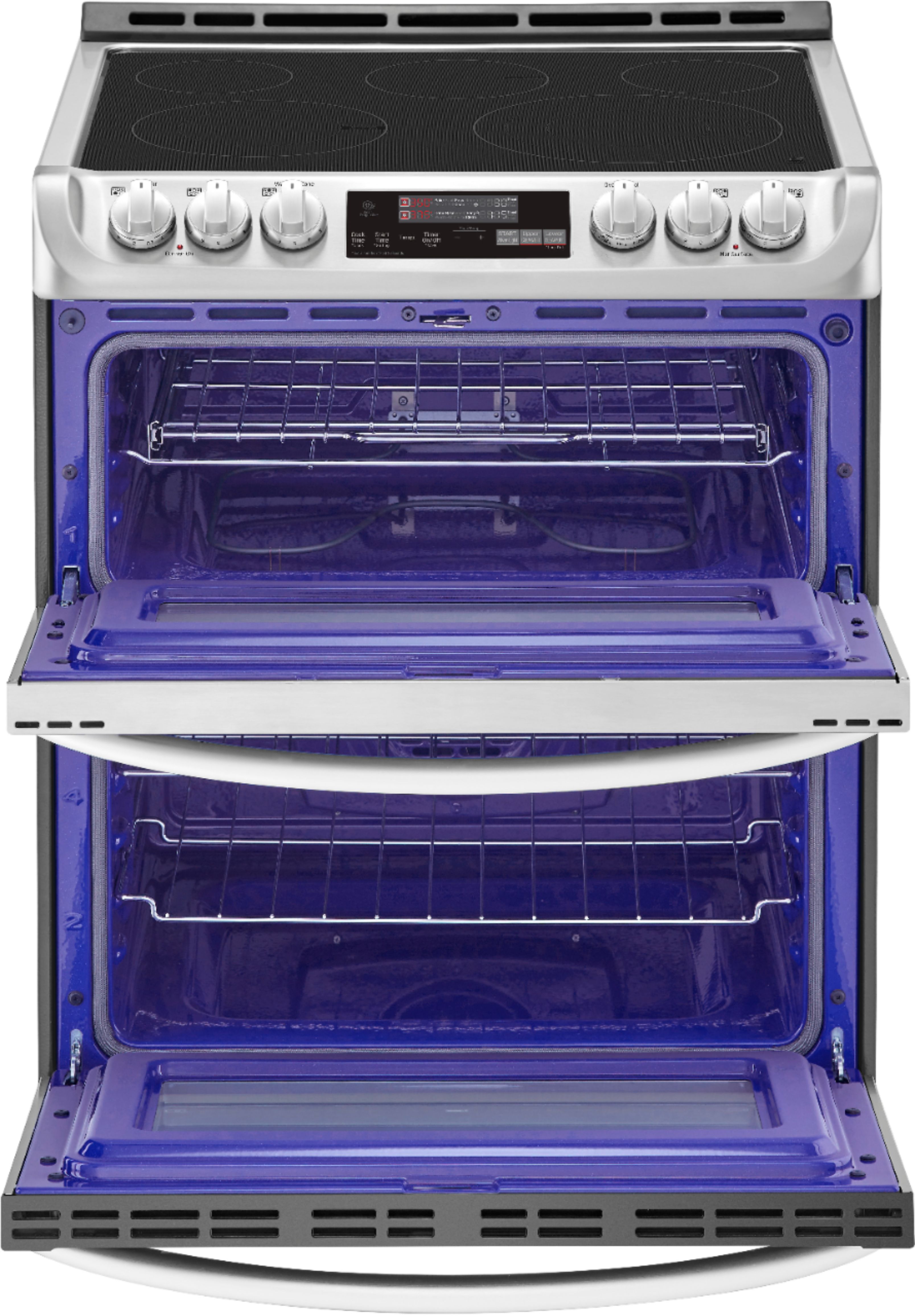 LG - 7.3 Cu. Ft. Smart Slide-In Double Oven Electric True Convection