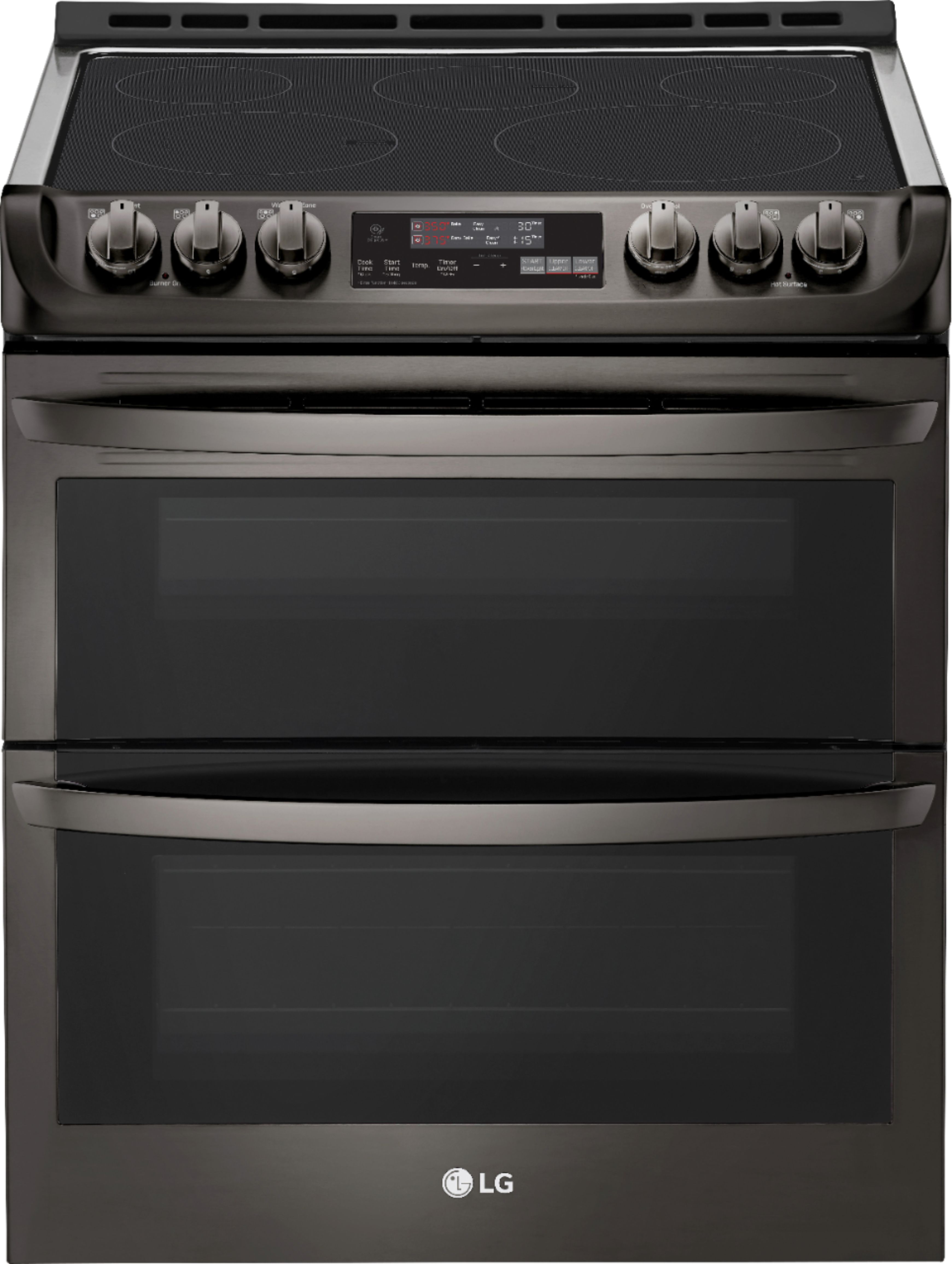 LG - 7.3 Cu. Ft. Smart Slide-In Double Oven Electric True Convection