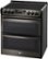 Left Zoom. LG - 7.3 Cu. Ft. Self-Clean Slide-In Double Oven Electric Smart Wi-Fi Range with ProBake Convection - Black stainless steel.