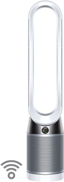 Dyson Tp04 Pure Cool Tower 800 Sq Ft Air Purifier White Silver 310124 01 Best Buy