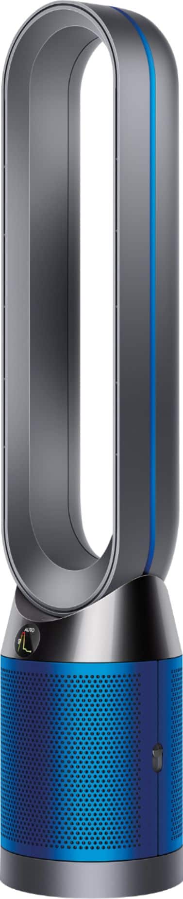 Left. Dyson - TP04 Pure Cool Tower 800 Sq. Ft. Air Purifier - Iron/Blue.