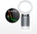 Left Zoom. Dyson - DP04 Pure Cool Air Purifier - White/Silver.