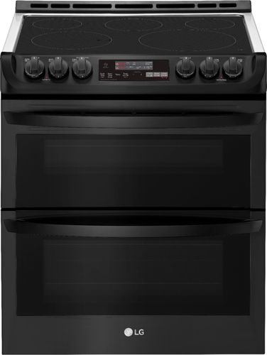 

LG - 7.3 Cu. Ft. Smart Slide-In Double Oven Electric True Convection Range with EasyClean and 3-in-1 Element - Black