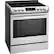 Angle. LG - 6.3 Cu. Ft. Slide-In Electric Induction True Convection Range with EasyClean and SmoothTouch Glass Controls - Stainless Steel.