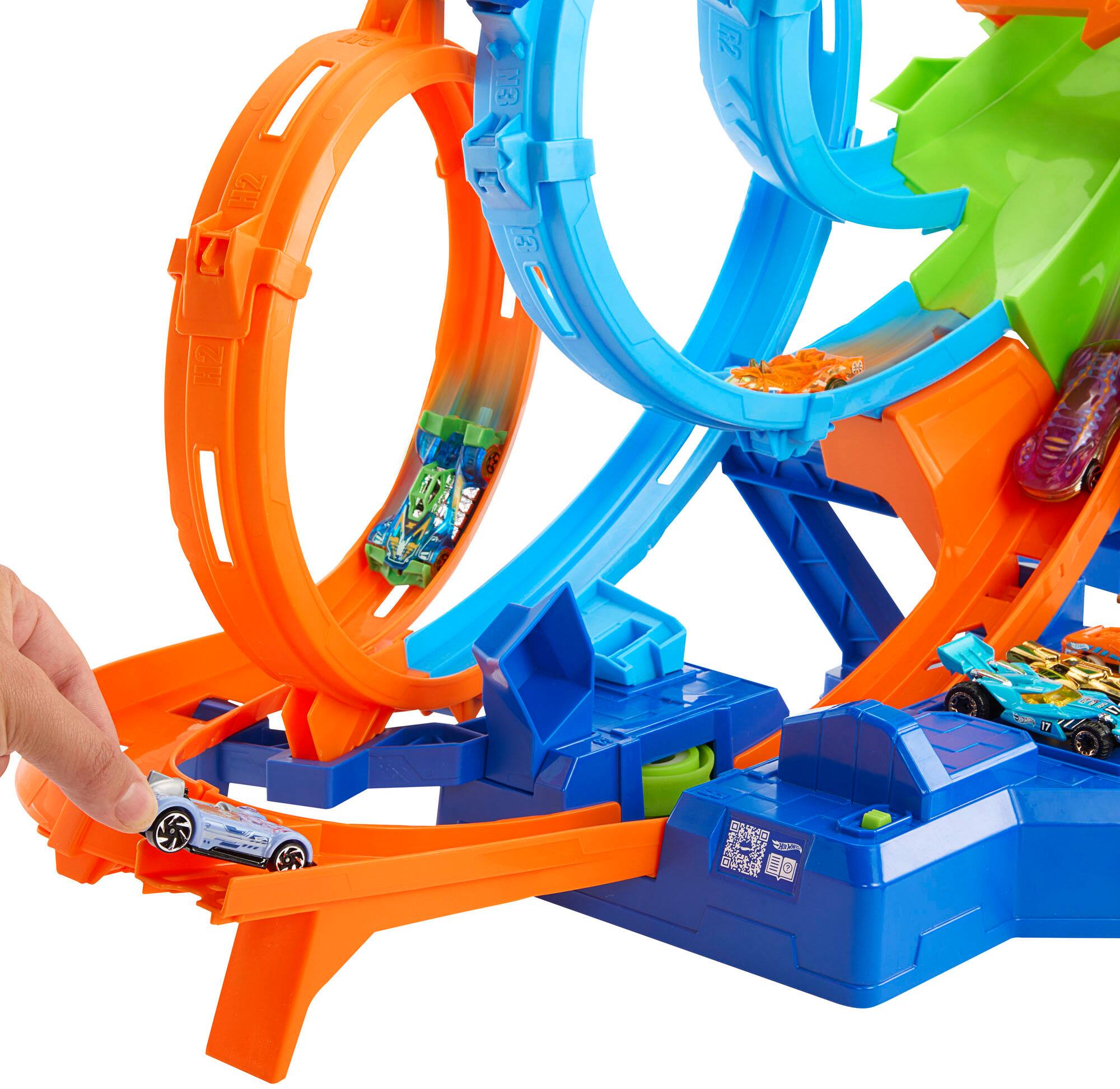 Alt View 15. Hot Wheels - 4-Loop Crash-Out Track Set.