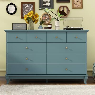 Famapy Horizontal Dresser 10 Drawers of Chest with European Style Elegance Blue BBFAZJ-KF330034-03 - Best Buy Famapy Horizontal Dresser 10 Drawers of Chest with European Style Elegance Blue BBFAZJ-KF330034-03 - Best Buy