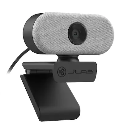 Front. JLab - GO USB Webcam - White.