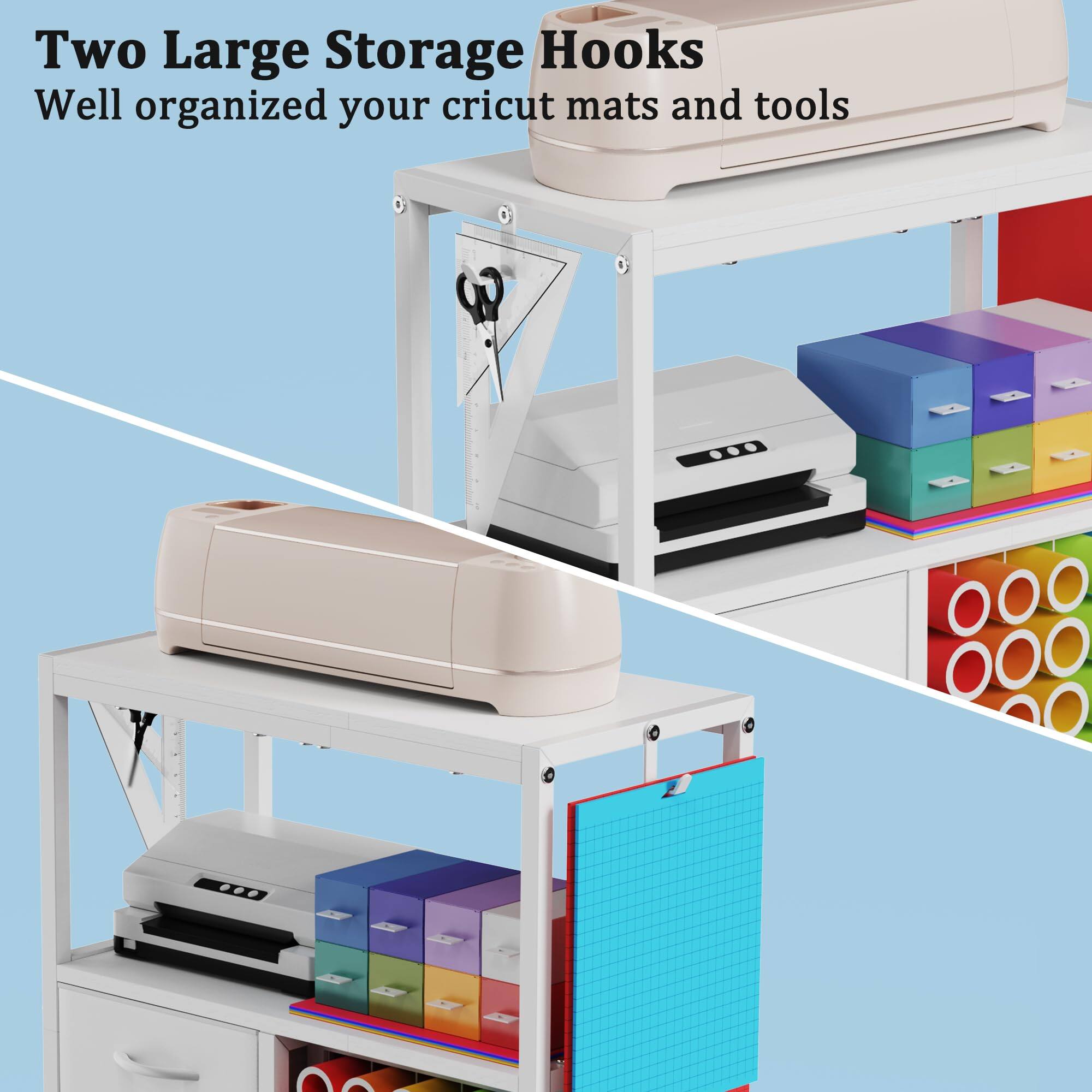 Two Large Storage Hooks  
Well organized your cricut mats and tools