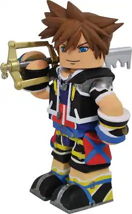Front. Diamond Select Toys - Kingdom Hearts Vinimates Sora - Red, Black.