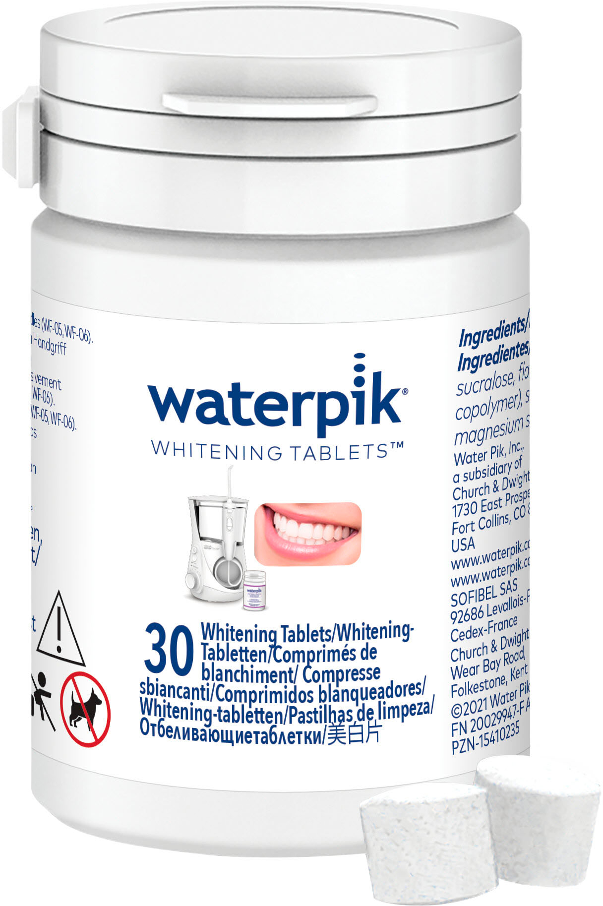 Angle View: Waterpik - Refill Tablets for Whitening Water Flossers (30-Pack)