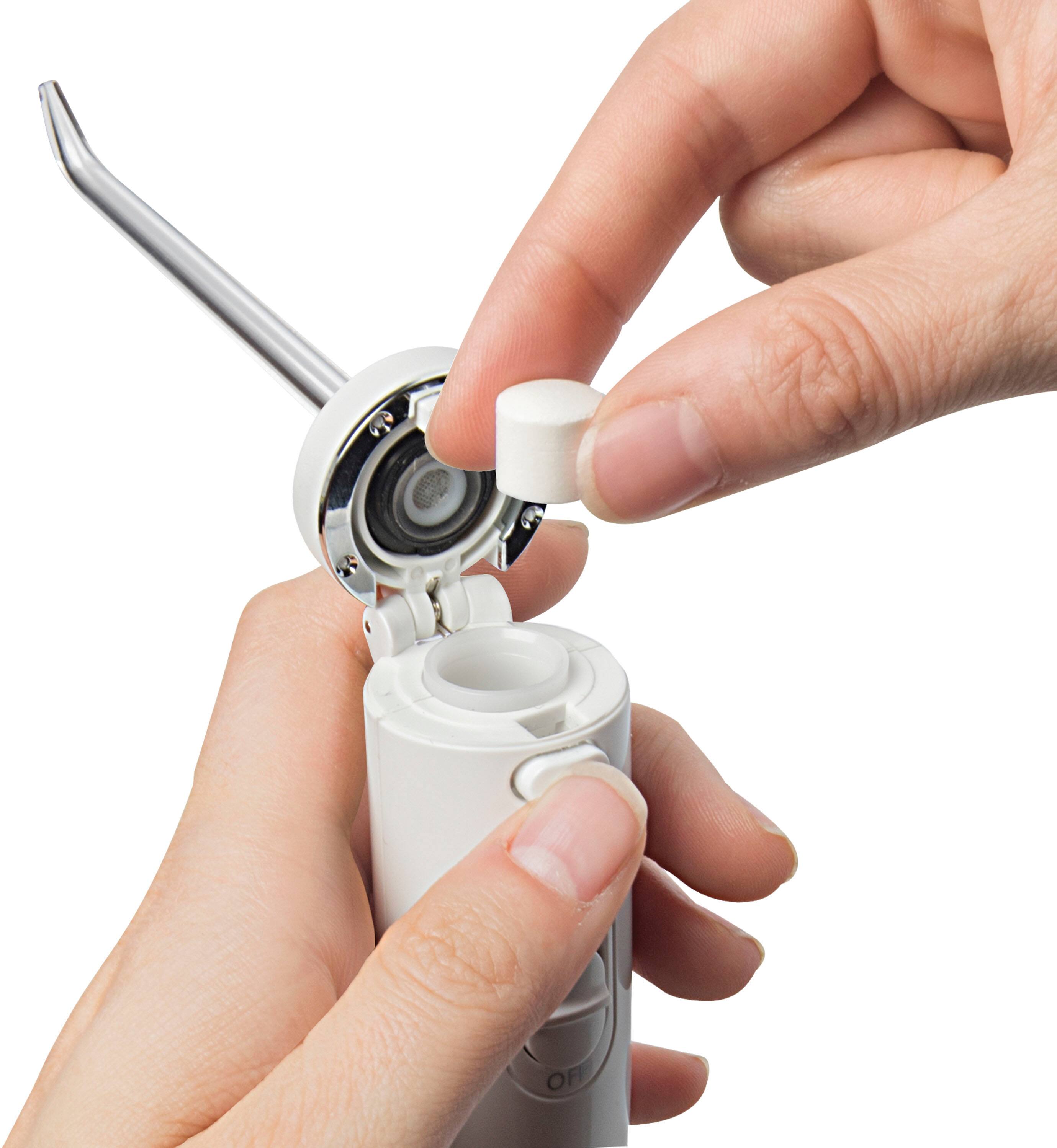 Left. Waterpik - Fresh Mint Whitening Refill Tablets (30 Count) - White.