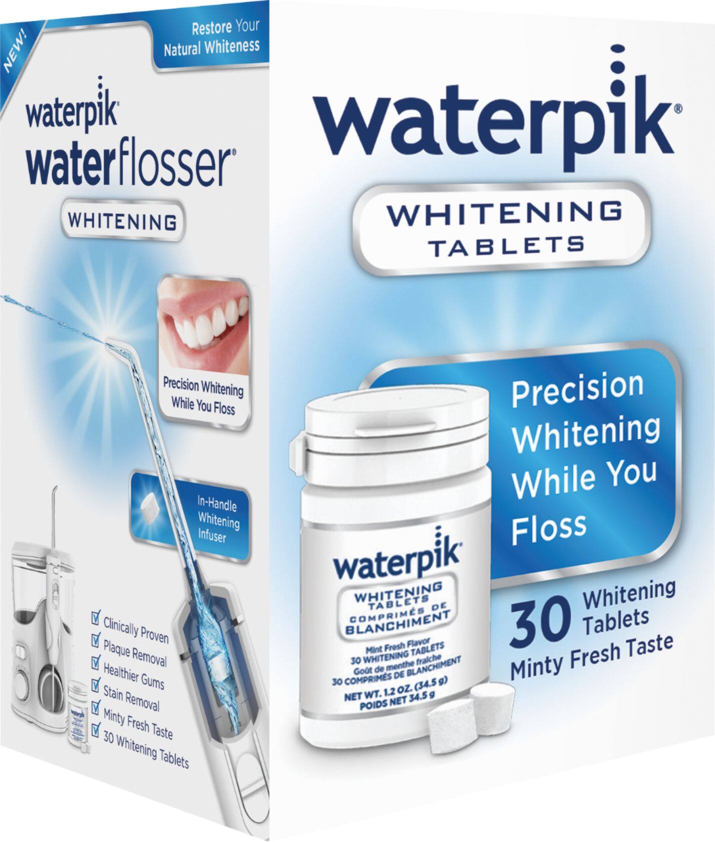 Alt View 14. Waterpik - Fresh Mint Whitening Refill Tablets (30 Count) - White.