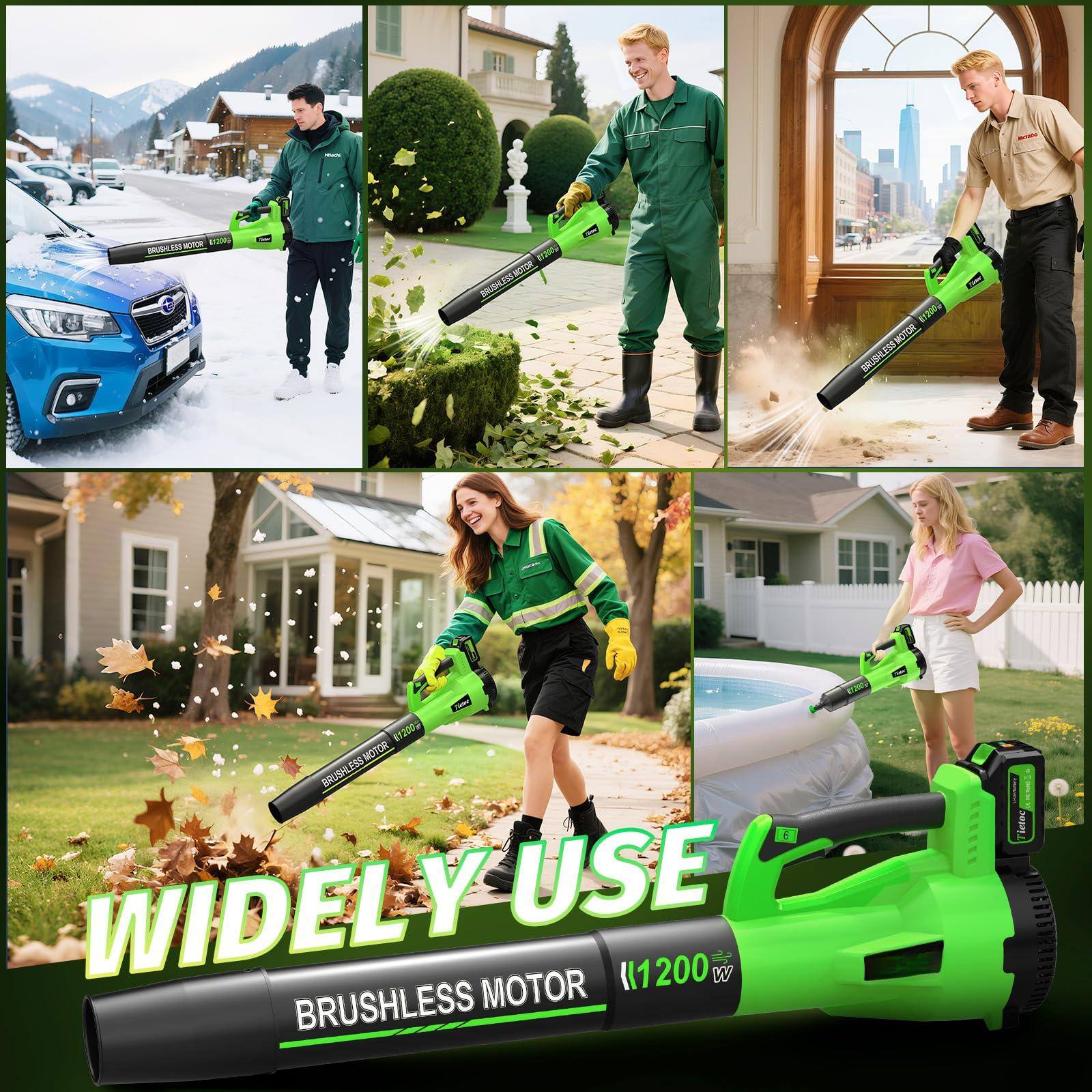 WIDELY USE  
BRUSHLESS MOTOR  
1200 W