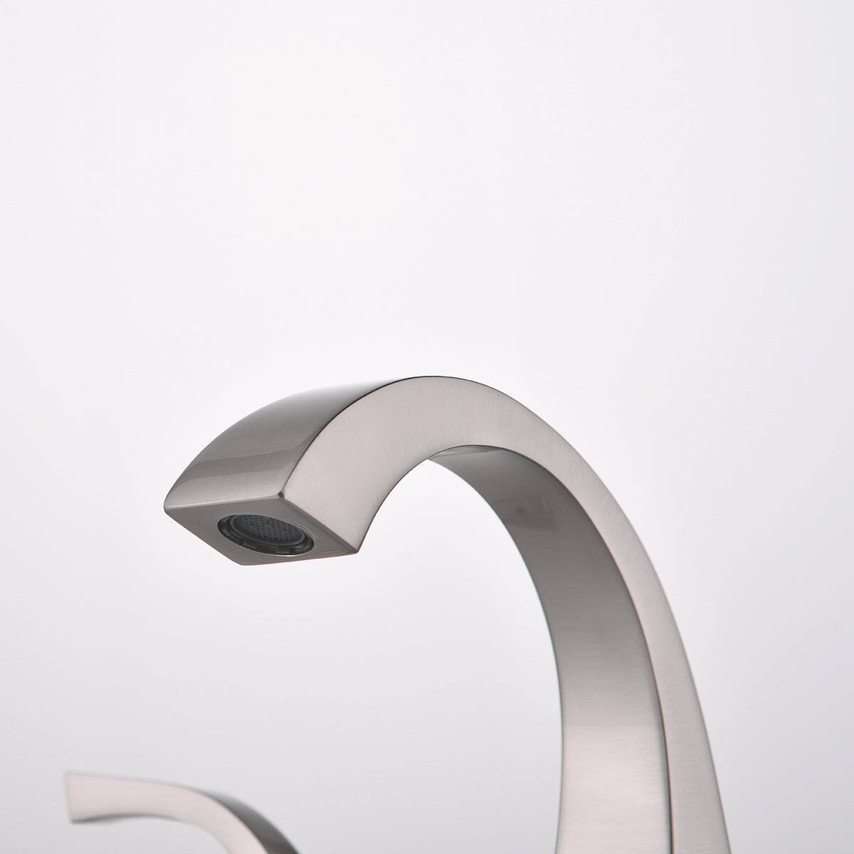 Alt View 5. Boyel Living - 8 Inch Widespread Three Hole 2 Handle Bathroom Faucet with Pop Up Drain in Brushed Nickel - Brushed Nickel.