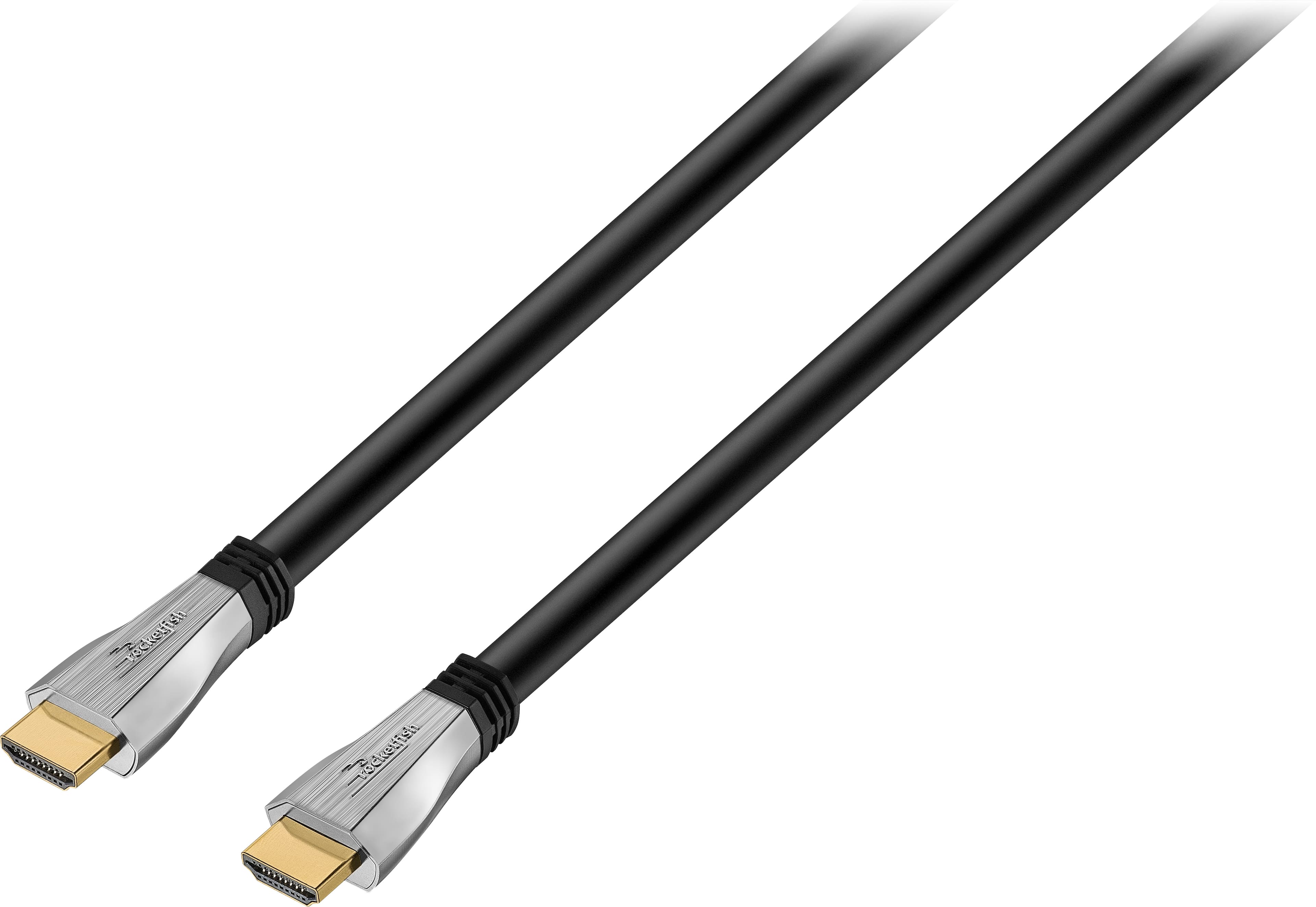 Front. Rocketfish™ - 50' 4K UltraHD/HDR In-Wall Rated HDMI Cable - Black.