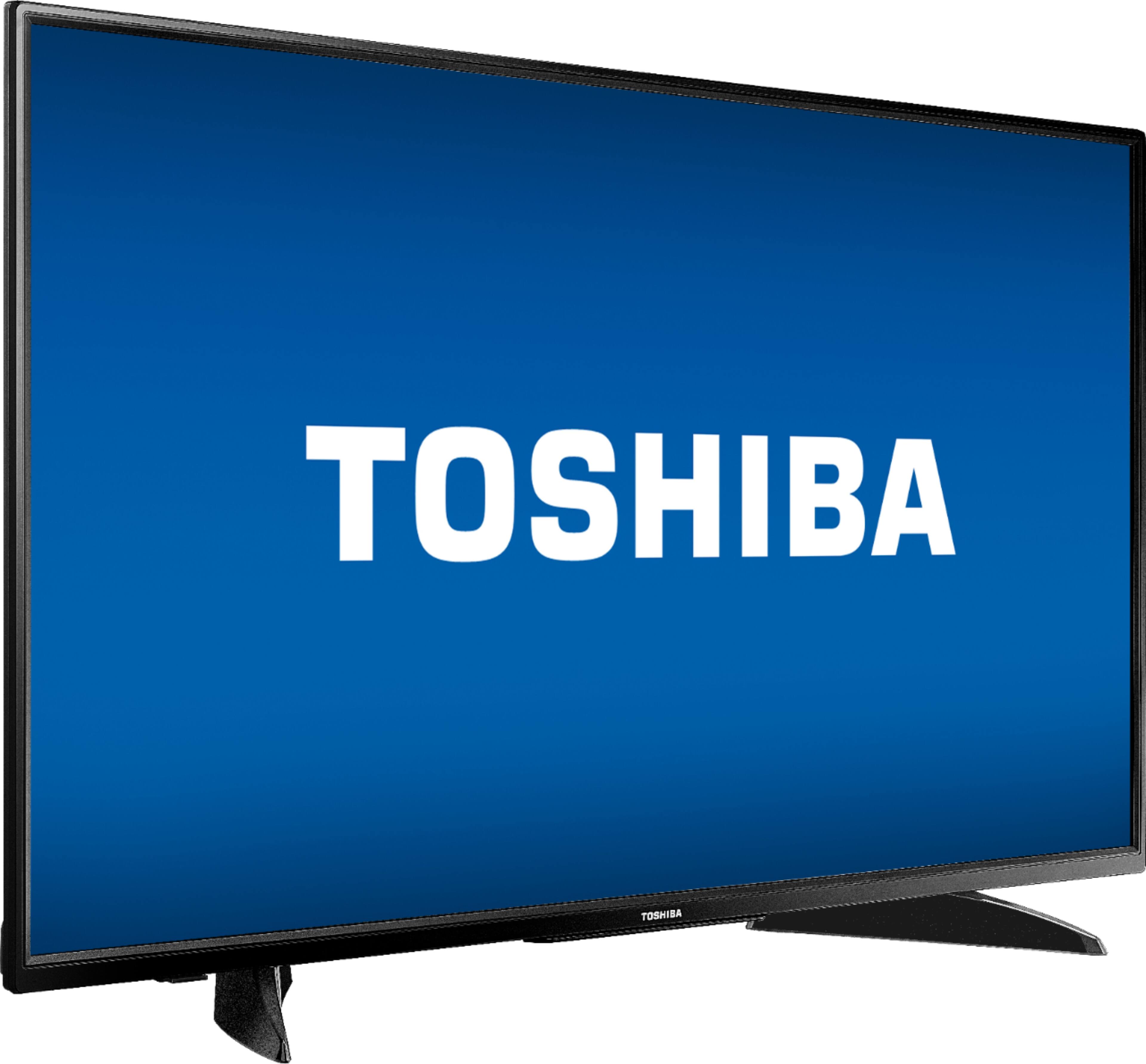 Angle. Toshiba - 43” Class LED 4K UHD Smart FireTV Edition TV - Black.