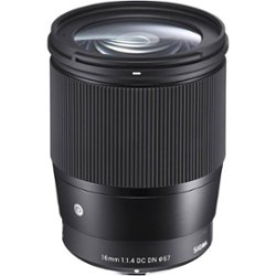 Sigma - Contemporary 16mm f/1.4 DC DN Wide-Angle Lens for Select Sony E-mount Cameras - Front_Zoom