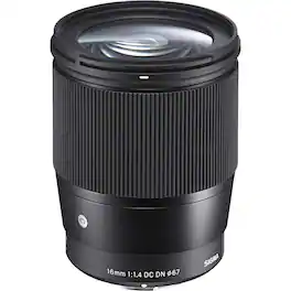 Sigma - Contemporary 16mm f/1.4 DC DN Wide-Angle Lens for Select Micro Four Thirds-mount Cameras - Black