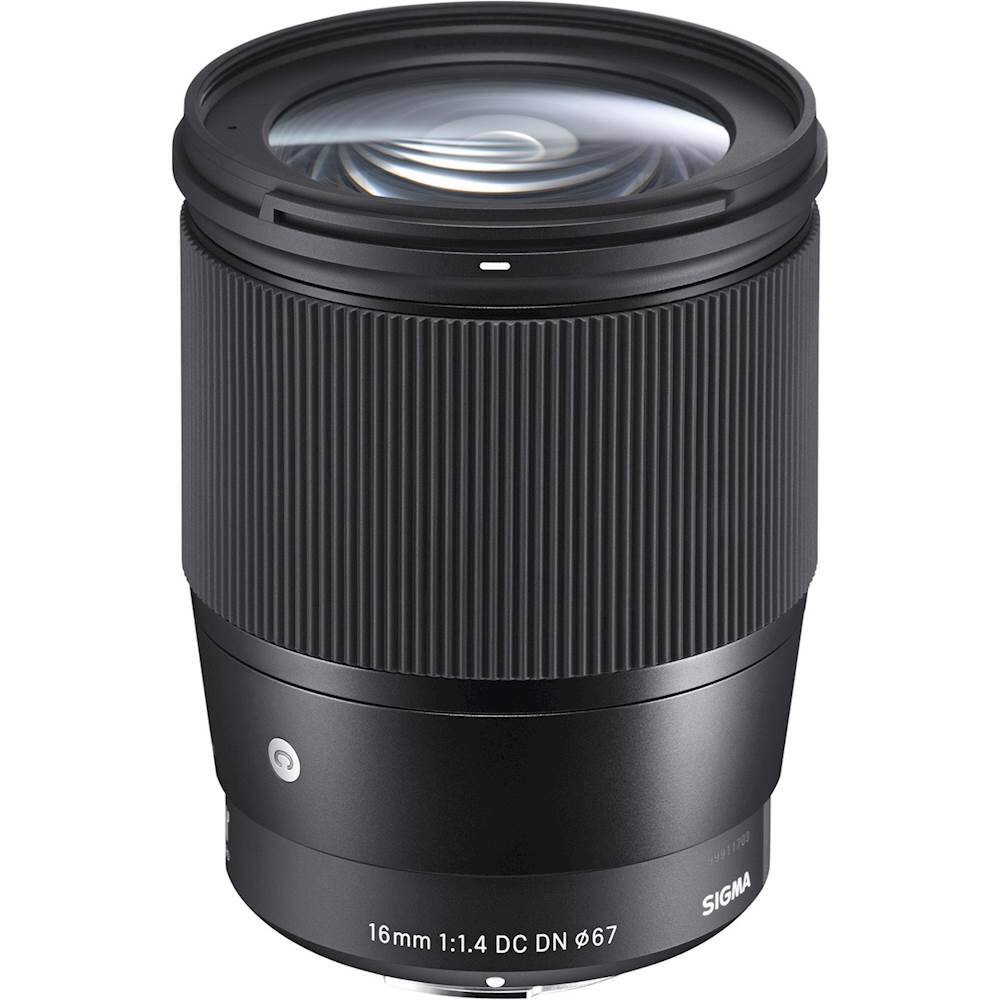 Front. Sigma - Contemporary 16mm f/1.4 DC DN Wide-Angle Lens for Select Micro Four Thirds-mount Cameras.