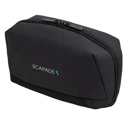 Front. Scapade - AirCase 9-Compartment Tech Travel Organizer - Black.