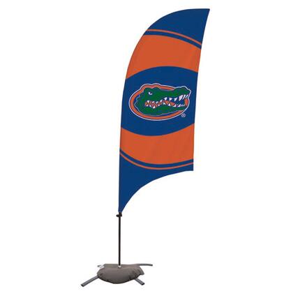Front. Victory Corps - Florida Gators 7.5' Razor Feather Flag & Base - Multicolor.