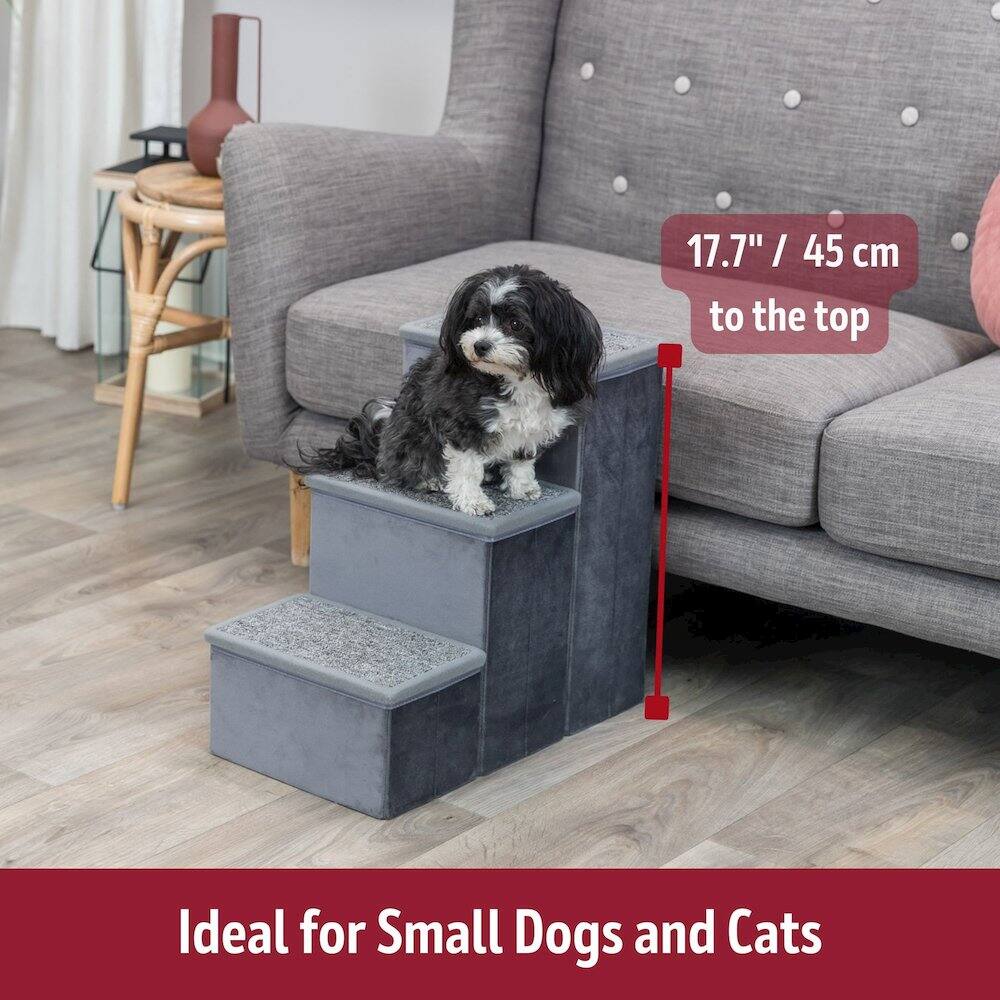 17.7" / 45 cm to the top  
Ideal for Small Dogs and Cats