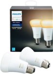 Front Zoom. Philips - Hue White Ambiance A19 Wi-Fi Smart LED Bulb (2-Pack) - California Residents - White.