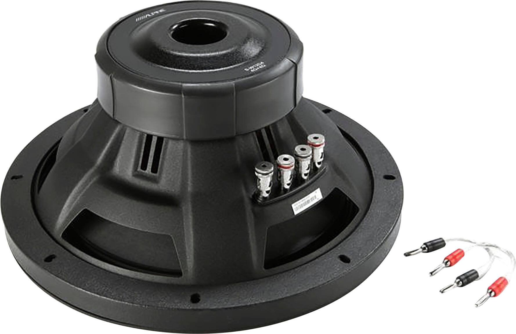 Back. Alpine - S-Series 12" Dual-Voice-Coil 4-ohm Subwoofer - Black.