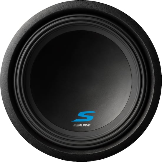 Alpine - S-Series 12" Single-Voice-Coil Subwoofer - Black - Front_Zoom. 1 of 1 .