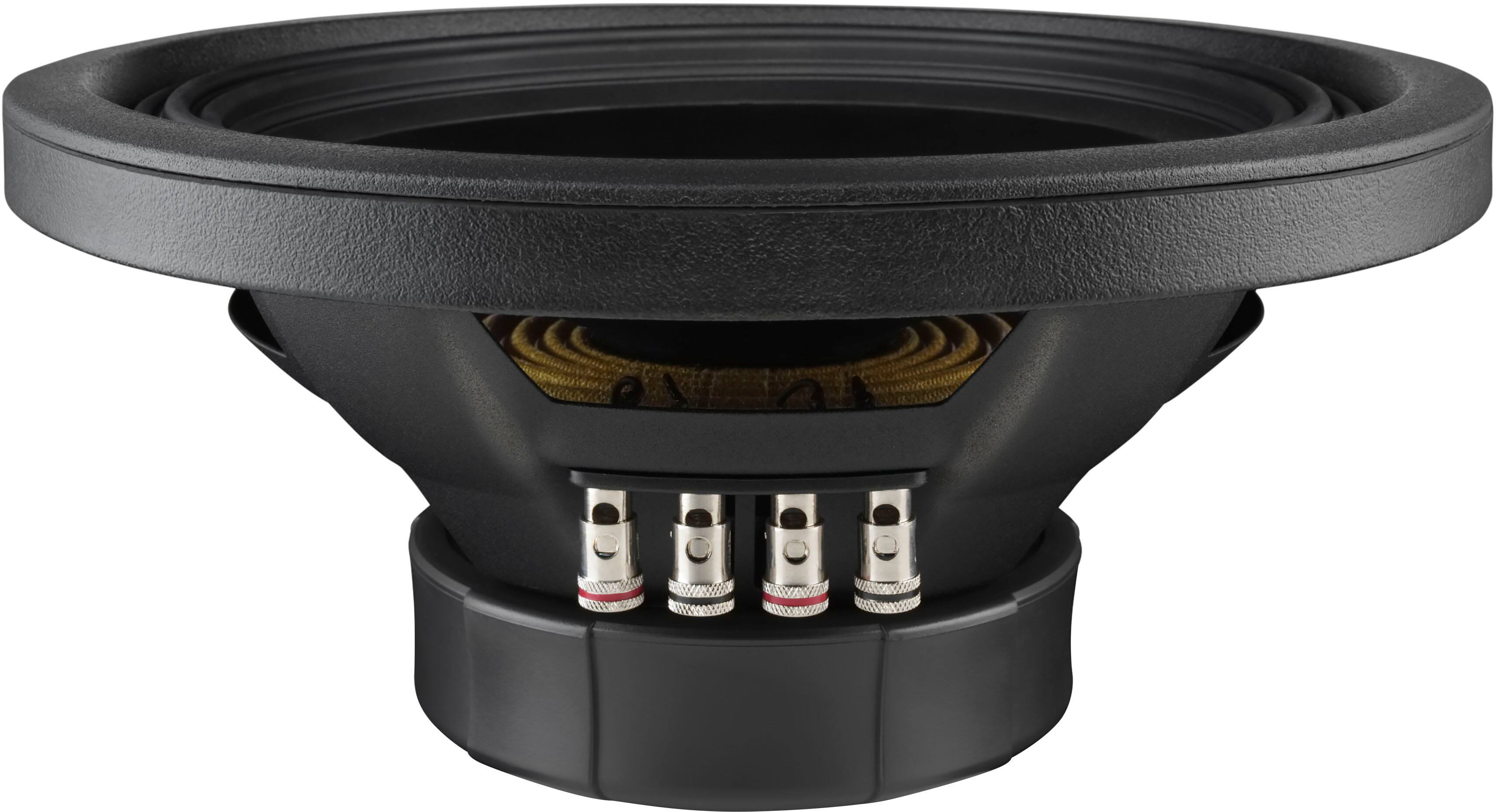 Left. Alpine - S-Series 12" Dual-Voice-Coil 4-ohm Subwoofer - Black.