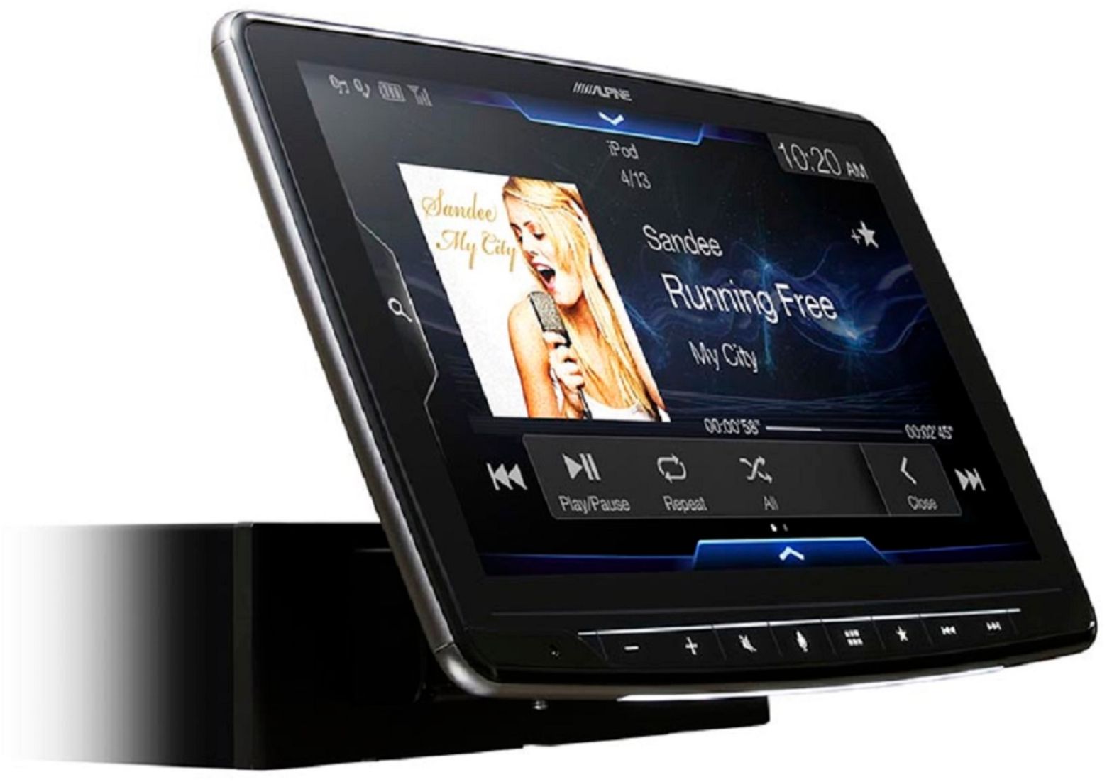 Angle View: BOSS Audio - 6.2" - Built-in Bluetooth - In-Dash CD/DVD/DM Receiver - Black
