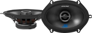 Alpine - 5" x 7" 2-Way Car Speakers with Carbon Fiber Reinforced Plastic Cones (Pair) - Black - Front_Zoom