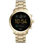 Fossil Q Explorist Gen 3 Smartwatch 46mm Stainless Steel Gold Tone FTW4010 Best Buy