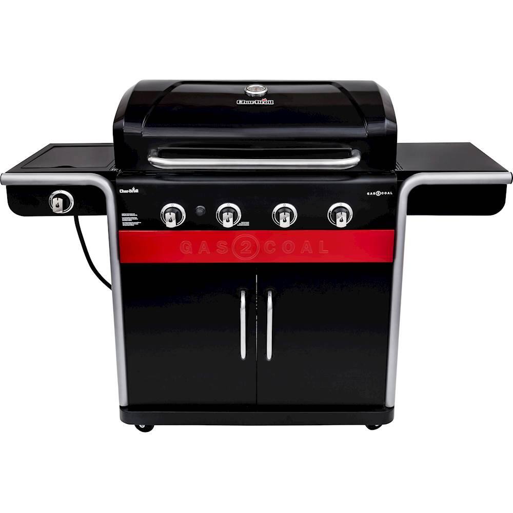 Alt View 11. Char-Broil - Gas2Coal Hybrid Grill - Black.