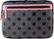 Front Zoom. Studio C - Laptop Sleeve - Black/Pink/Polka Dot.