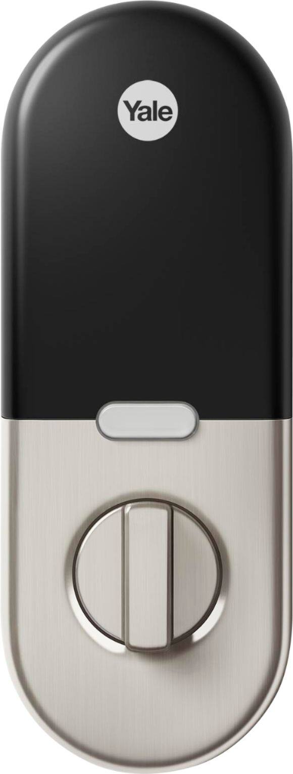 Alt View 11. Nest x Yale - Smart Lock Wi-Fi Replacement Deadbolt with App/Keypad/Voice assistant Access - Satin Nickel.