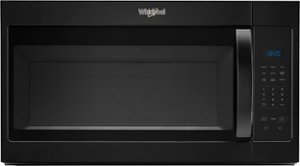 Whirlpool - 1.7 Cu. Ft. Over-the-Range Microwave - Black - Front_Zoom