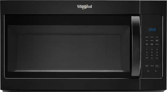 Whirlpool WMH31017AB 1000W Over-the-Range Microwave - 1.7 cu ft - Black