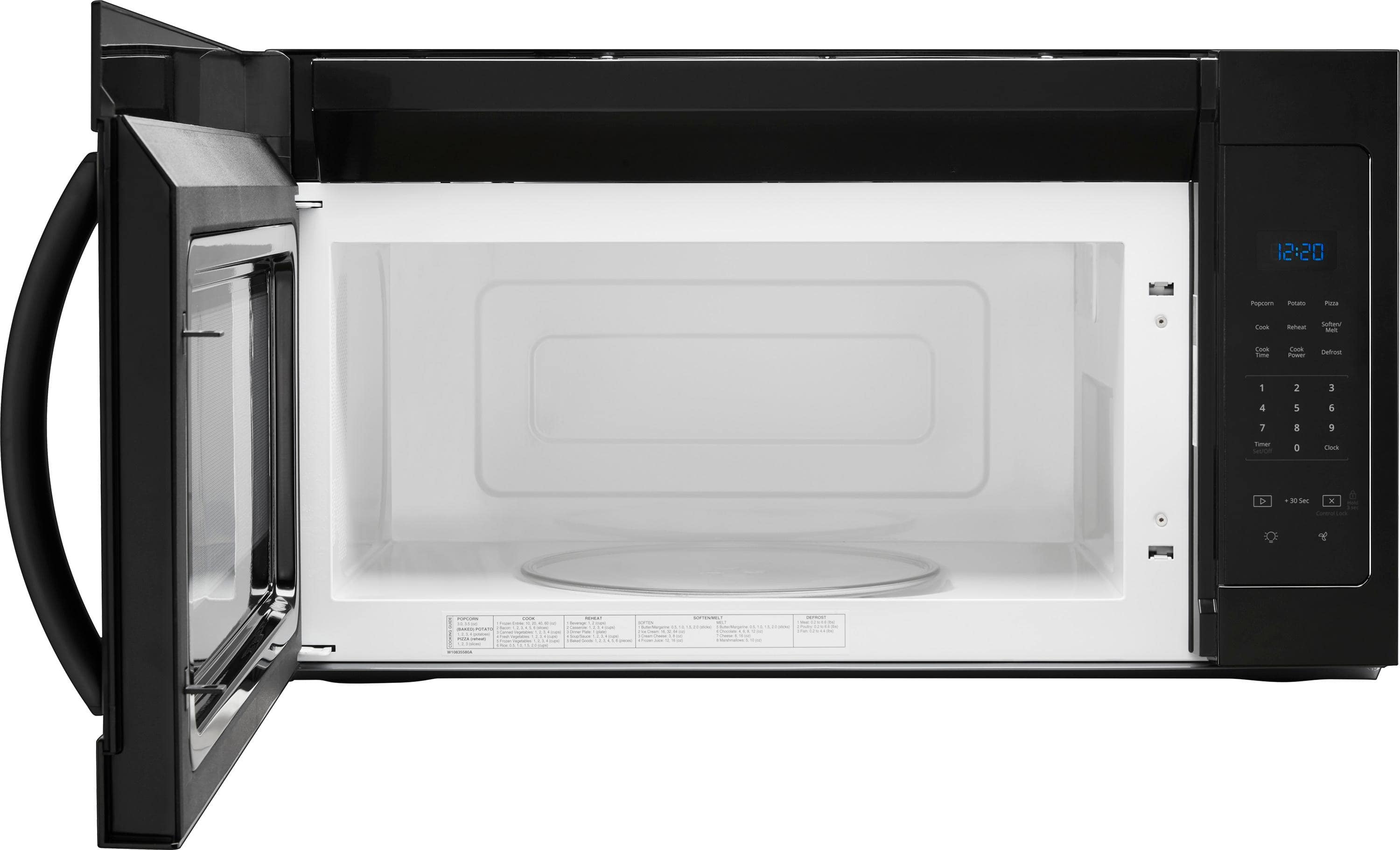 Alt View 13. Whirlpool - 1.7 Cu. Ft. Over-the-Range Microwave - Black.
